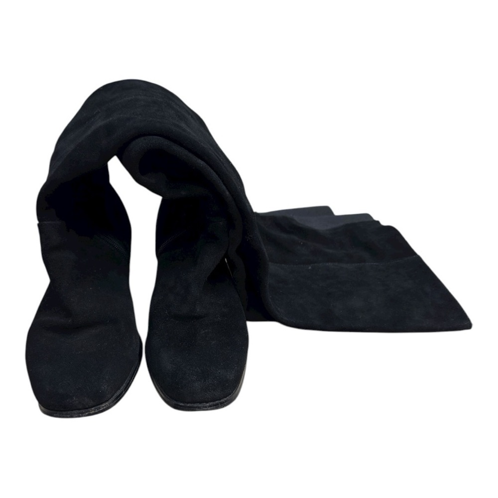 Ecote Urban Outfitter Black Suede Over the Knee Boots Women’s Size 8.5 Side Zip - Picture 6 of 13